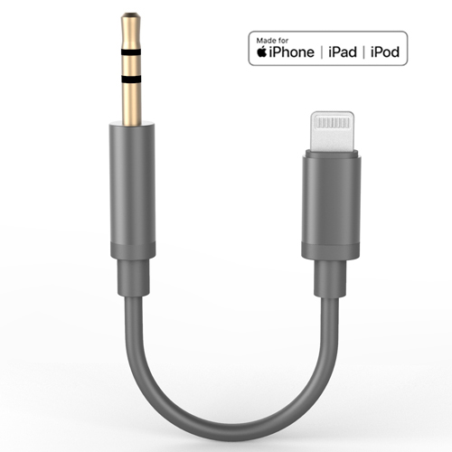 3.5 mm audio cable with Lightning connector
